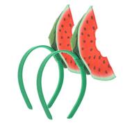 DEARMAMY 2 Diademas De Sandía En 3D Accesorios Divertidos Para El Cabello Para Fiestas De Frutas Diademas Divertidas De Verano Diademas De Sandía Aros Para El Cabello De Verano Para