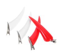 DEARMAMY 2 Horquillas Cuernos de para Halloween Accesorios de Pelo Duraderos y Resistentes al Desvanecimiento Clips Cómodos para Fiesta y Cosplay Rojo y Blanco