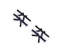 DEARMAMY 2 Juegos anillo de de arco dama de honor accesorios cinturones elásticos para mujer ligas bralettes tocados de novia tiaras de novia nupcial liga de las mujeres paño