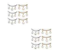 DEARMAMY 2 Juegos Broche De Escote Broches Pin De Broche De Diseño Broche Para Camisa Guardián Patas Broche De Pañuelo Alfiler Para Apretar La Camiseta Planchar Silver 6 Piezas * 2