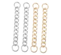 DEARMAMY 2 Juegos Cadena De Zapatos Encantos Cadena Para Zapatos Decoraciones De Zapatos Amuletos De Zapatos Brillantes Decoracion De Zapatos Accesorios Malos Cadenas Planchar 4 Uds * 2
