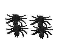 DEARMAMY 2 Juegos Colgante De Broche De Araña Felpa Araña Fantasma De Peluche Alfiler De Collar Disfraz De Araña Para Juguetes Animales Coche De Juguete Rana Trampa Black 2 Piezas * 2