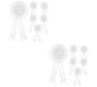 DEARMAMY 2 Juegos Insignia De Honor En Cinta Medallas Logro Concurso Medalla De Oro Hojalata 6 Piezas*2