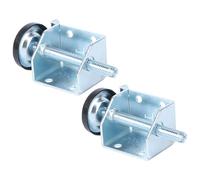 DEARMAMY 2 Pares Patas Ajustables para Muebles de Acero Resistente con Nivelador y Protector de Suelo para Armarios Mesas y Sofás Soporte Estable