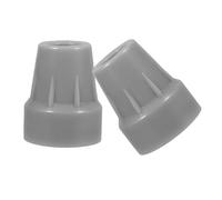 DEARMAMY 2 Piezas Accesorios contra el Stick Antideslizantes reemplazo de Puntas de bastón Piezas de Repuesto de caña para Caminar Almohadilla para pie de bastón Puntas de Goma Caucho Gris