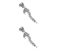 DEARMAMY 2 Piezas Anillo de escorpión móvil anillos antiguos para mujer medidor de anillos anillo de uñas gótico anillo de actividad con bisagras anillo de articulación de nudillo aleación