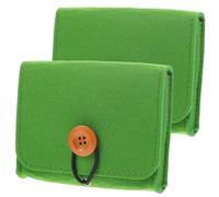 DEARMAMY 2 Piezas Bolsa De Almacenamiento De Aceite Esencial Básico Aceite Esencial De Pachuli Aceites Esenciales Organizador Soporte De Aceite Esencial Tela No Tejida Green