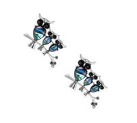 DEARMAMY 2 Piezas broche de ropa Broche decorativo multiusos clips de corbatas de camisa para mujeres chaquetas de punto bolero para mujer broches pasadores broche de búho broche de pechera