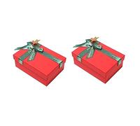 DEARMAMY 2 Piezas Caja De Obsequio Decorativa Cajas De Obsequio Para Navidad Rectangulares De Papel Especial Para Tiendas Centros Comerciales De Cumpleaños