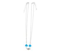 DEARMAMY 2 Piezas collar de setas collares de para mujer collar colgante imanes collar de parejas collar mujer necklace for women collar a juego colgante de suéter Aleación Blue