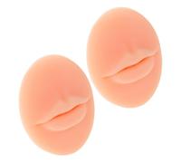 DEARMAMY 2 Piezas De Modelo De De Labios Kit De Práctica De Piel Para Tatuajes Molde De Labios Piel Falsa Para Tatuajes Labios Falsos De Silicona Modelo De Boca De