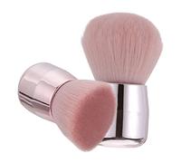 DEARMAMY 2 Piezas estuco de cabeza de hongo brocha para base de maquillaje brocha de maquillaje pinceles maquillaje pinceis maquilhagem herramientas de maquillaje facial polvo suelto rosa