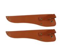 DEARMAMY 2 Piezas Funda Protectora de Cuero Marrón para Cuchillo de Despiece Reutilizable Diseño Ahorrador de Espacio Adecuado para Almacenamiento Seguro en Cocina