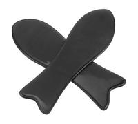 DEARMAMY 2 Piezas Gua Sha Facial Massage Tools Ox Horn Scrapers For Face And Body Muscle Relief Portable Skin Care Device For Eye Bags And Contouring