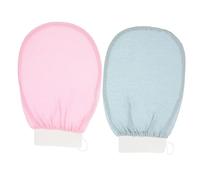 DEARMAMY 2 Piezas Guantes Exfoliantes Ducha de Reutilizables Manopla de Limpieza Corporal Exfoliación y Masaje y Accesorio
