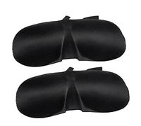 DEARMAMY 2 Piezas Máscara de para Ojos Pack de Diseño Ergonómico Bloqueo Total de Luz Color Negro para Descansar y Relajarse