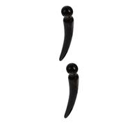 DEARMAMY 2 Piezas Palillo De Masaje Para Rascar La Espalda Herramienta De Escultura Facial Cuerpo Tablero De Desguace Herramientas De Masaje Simples Masajeadores Corporales Cuernos Black