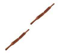 DEARMAMY 2 Piezas Palo de masaje de cuentas de oliva herramientas de masaje masajeador de pies de madera masajeador para viajar masajeador de madera herramienta de masaje manual