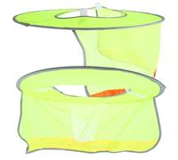 DEARMAMY 2 Piezas Parasol Reflectante Amarillo para Casco de Seguridad Visera de ala Ancha y Protector Solar Cuello, Transpirable y Adecuado para Celebracion Verano Color Color Aleatorio