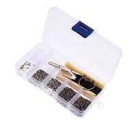 DEARMAMY 2 Piezas Piezas De Gafas Equipo Agente De Mudanzas Bisagra Almohadilla De Ojo Tornillos De Reparación De Anteojos Juego De Gafas Kit De Reparación De Gafas Sin Montura Metal