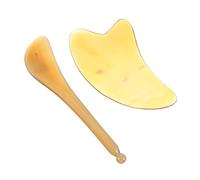 DEARMAMY 2 Piezas Placas de Masaje Gua Herramientas de Masaje Facial Rascadores de Tendón para la Circulación y Retrasar el Envejecimiento Material Ecológico y Duradero