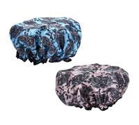 DEARMAMY 2 Piezas Tapa Impermeable Para Baño Tapa De Ducha Gorro De Ducha Forrado Gorro De Baño Ducha Del Baño Cabello Grueso Gorra De Shower De Polivinilo