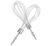 DEARMAMY 2 piezas Varillas Batidoras de Acero Inoxidable Accesorios para Mini Taladro Eléctrico Batidor Manual para Mezclar Crema y Huevo Diseño Práctico para Gadgets de Reutilizable