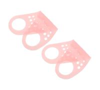 DEARMAMY 2 Piezas y Reafirmante Reductor De Papada Cinturón De Cara Delgada Entrenador De Mandíbula Máquina Reductora De Papada Apretar La Papada Rosa Gel De Sílice