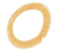 DEARMAMY 2 Pulseras De Masaje Con Anillos De Acupresión Para La Muñeca Pulsera De Cobre Brazalete De Acero Inoxidable Para Mujer Brazaletes Dorados