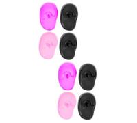 DEARMAMY 2 Series Orejeras De Silicona Para Color De Cabello Ear Covers Ducha Proteccion Suave Hacer Cubiertas Para Los Oídos Orejeras Para Peinar Gel De Sílice 4 Piezas*2
