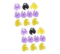 DEARMAMY 2 Series Paleta De Herramientas De Arte De Uñas Clavos Placa Mezcladora De Esmalte De Uñas Lámina Ultravioleta Polaco Mini Manicura El Plastico Color Aleatorio 10 Piezas*2