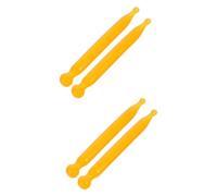 DEARMAMY 2 Series Palo De Tendón Esculpiendo Cuerpo Facial Varilla De Masaje Guasha Pluma De Masaje Conveniente Masajeador De Puntos De Acupuntura Equipo De Masaje Resina Yellow 2 Piezas*2