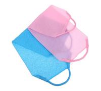 DEARMAMY 2 Toallas De Baño Exfoliantes Para La Espalda Tiras De Ducha Exfoliantes Profundos Para La Piel Del Cuerpo Limpieza Profunda