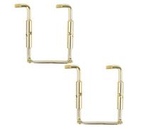 DEARMAMY 2 Tornillos para Mentonera de Violín 4/4 y 3/4 Accesorios para Violín de Metal Dorado Abrazaderas Antideslizantes para Estabilidad en Instrumentos de Cuerda Uso Profesional
