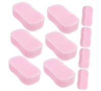 DEARMAMY 20 Cepillos Esponja Cabello 20 Unidades Tamaño Compacto Multifuncionales Para Peluquería y Limpieza Del Cuello Color Rojo