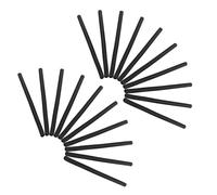 DEARMAMY 20 Fundas Protectoras para Ganchos de Ropa, Cubiertas Antideslizantes para Puntas de Perchas S, Color Negro, Protección contra Rayones y Desgaste, Organizador para Armario Hogar