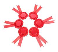 DEARMAMY 20 Insignias en Alfiler 20 Piezas para Elaboración DIY Broches de Cinta Rojos Pequeños para Decoración en Fiestas y Eventos de Cumpleaños