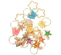 DEARMAMY 20 Piezas Conjunto De Anillos Para El Cabello Para Rastas Pasadores Para El Cabello Horquillas Para El Cabello Con Perlas Accesorios Para El Cabello Para Niñas Adolescentes