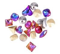 DEARMAMY 20 Piezas Pegatinas Decorativas para Vidrio Accesorios de Manicura Decoración para Mujeres y Niñas Aleatorio