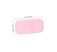 DEARMAMY 20 Piezas Porta Pestañas Postizas Vacías Bandejas de Almacenamiento con Diseño Facial Organizador Compacto y Ligero para Salón de y Personal
