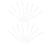 DEARMAMY 20 piezas Varillas de Agitación de Vidrio Redondas Alta Borosilicato Transparente Resistente para Laboratorio Mezcla Precisa Reutilizable