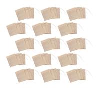 DEARMAMY 200 Bolsas de Filtro de Té Desechables Cierre de Cordón, Papel para Infusión Fina y Mantenimiento de Sabor, Ideales para Té Suelto y Hierbas