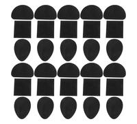 DEARMAMY 24piezas Almohadillas Autoadhesivas de Goma para Suelas de Zapatos Antidesgaste Antideslizantes para Antepié y Talón para Mujer