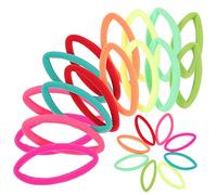 DEARMAMY 24piezas Banda Cabello Infantil Accesorios Cabello De Neón Gomas Elásticas Pequeñas Para Bebés y Niñas Para Jugar El Parque