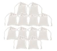 DEARMAMY 24piezas Bolsas de Almacenamiento Algodón Reutilizables para Guardar Cosas Bolsitas Pequeñas de Tela Cordón para Regalos de Boda