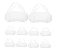 DEARMAMY 24piezas de Ojos para Dormir de Poliéster con Correas Elásticas de Antifaz de Solar para Ojos para Viajes Avión Siestas o Noches de Hotel