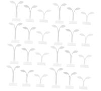 DEARMAMY 24piezas Soporte De Pendientes De Acrílico Forma De Organizador De Joyería Para Pendientes Exhibidor Transparente Para Almacenamiento y Exhibición De Aretes