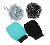 DEARMAMY 2juegos Guantes De Baño Exfoliantes Capa Toalla De Baño De Rayón Para Limpieza Profunda Para Ducha