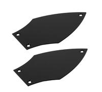 DEARMAMY 2piezas Accesorios Cubiertas de Tensor de Guitarra Eléctrica Placa de Cubierta de Orificios Metal de Aluminio Reemplazo de Repuesto Profesional para Varilla de Armonía Color Negro