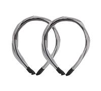 DEARMAMY 2piezas Ancha Retorcida Diadema Cruzada Trenzada Vintage Herramientas De Para Mujeres y Niñas Diario Eventos De Moda